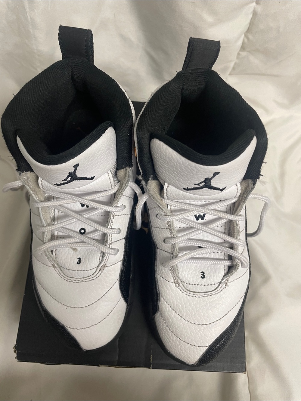 Jordan White and Black Toddler Basketball Sneakers - Picture 6 of 6